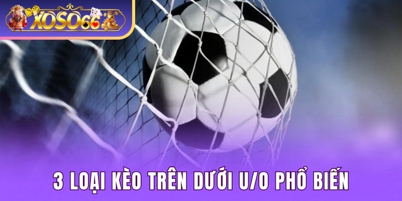 3 loại kèo trên dưới U/O phổ biến trong bóng đá