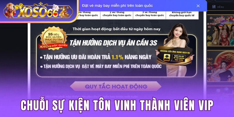 Tôn vinh thành viên cao quý với chuỗi ưu đãi hấp dẫn